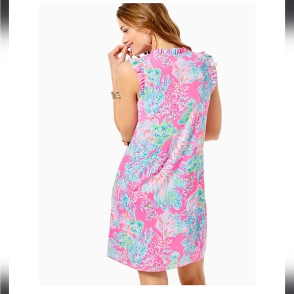 Lilly Pulitzer Prosecco Pink Cally Soft Shift Dress - Picture 3 of 11
